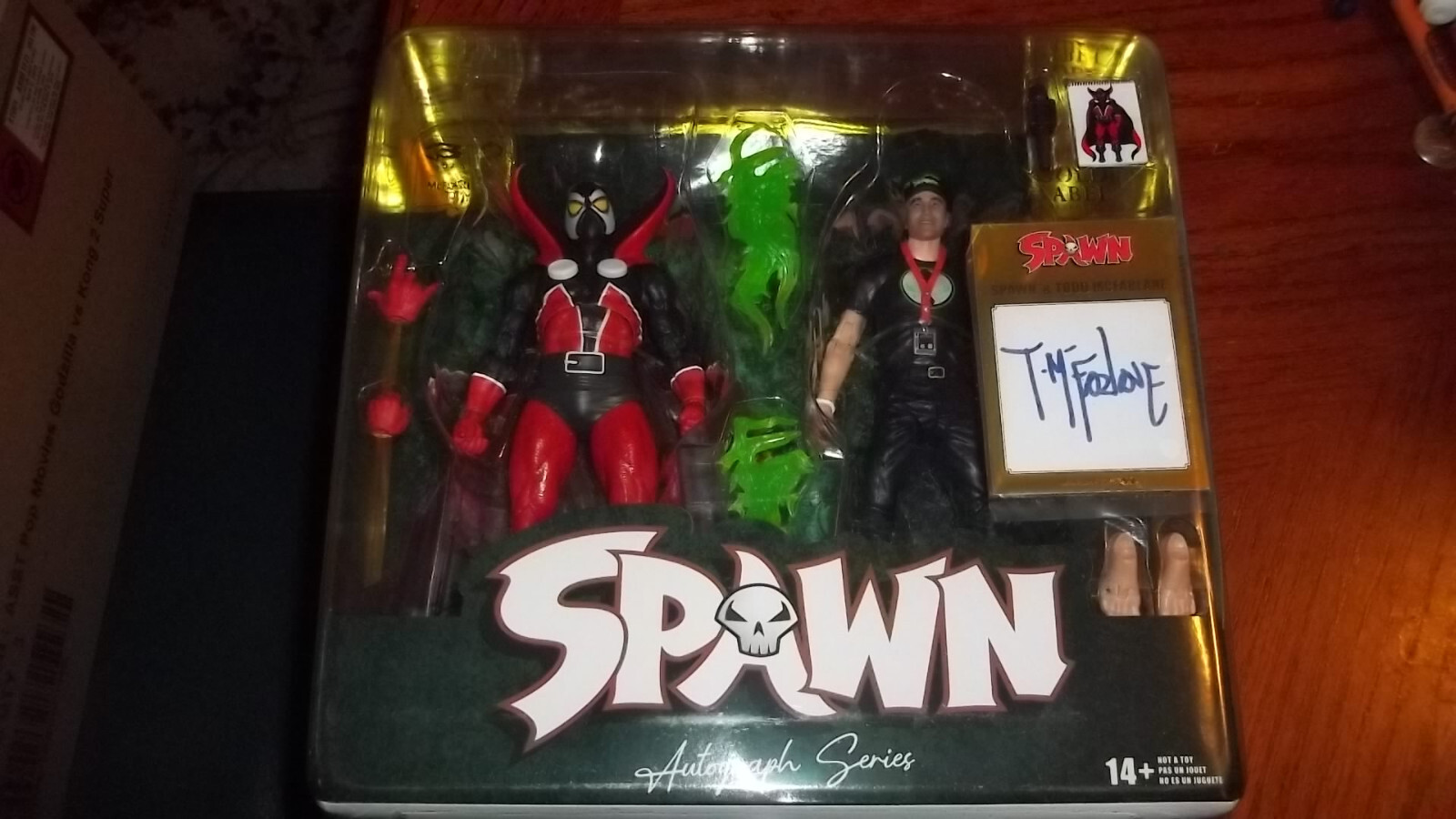 Mcfarlane 30th Anniversary Spawn & Todd 2 Pack Gold Label Figure Signed ...