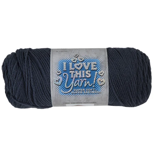 Hobby Lobby I Love This Yarn! - medium weight -  98 Dark Denim ~7oz
