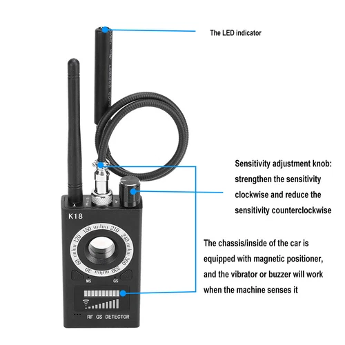 AU Anti Spy Bug Detector Hidden Camera RF GPS Signal Listening Device Scanner - Picture 11 of 14