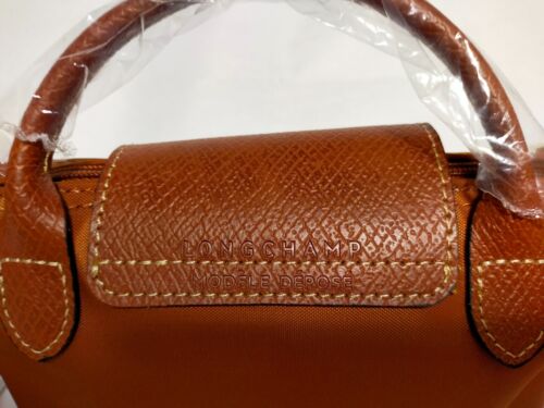 Longchamp Le Pliage XS BROWN Shoulder Mini Bag handle pouch Outlet Unused - Picture 6 of 7
