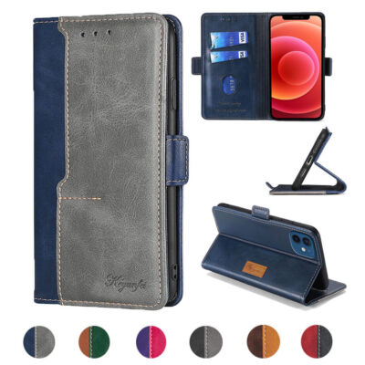 Splice Leather Wallet Phone Case For Samsung A33 A70 A50 A30 A13 A10 A8 Note 20