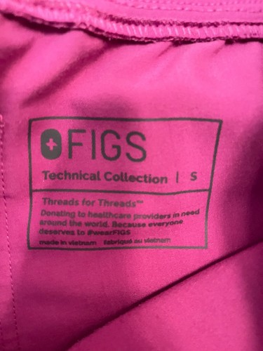 Figs Womens High Waisted Yola Skinny Scrub Pants Electric Orchid Size Small - Picture 3 of 3
