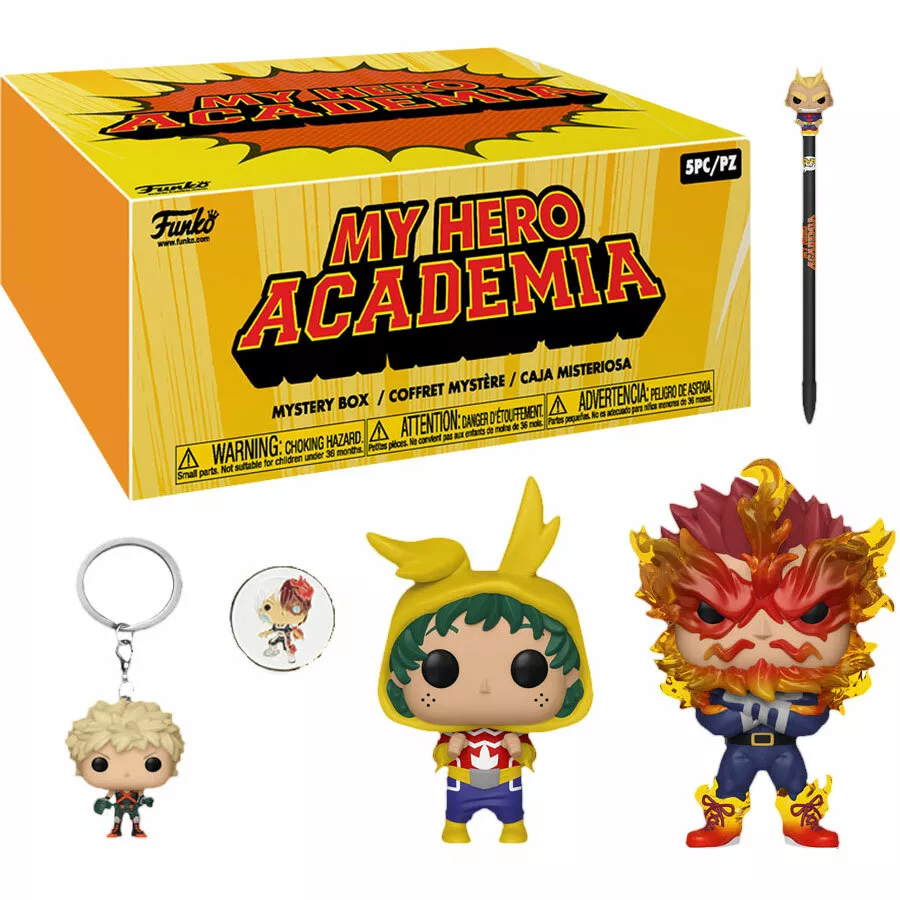 My Hero Academia Funko POP Gamestop Exclusive Funko Box Endeavor Young Deku