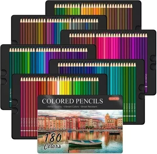 180 Shuttle Art Premier Colored Pencils Platinum Soft Core Artist