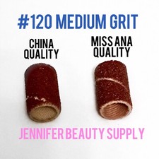 100 PCS NAIL DRILL SANDING BANDS MACHINE REPLACEMENT BIT 120 MEDIUM  US SELLER