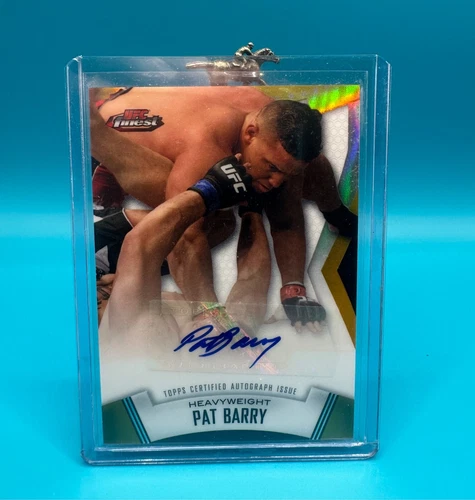 2012 UFC Topps Finest Gold Auto Autograph Pat Barry /25 SP SSP