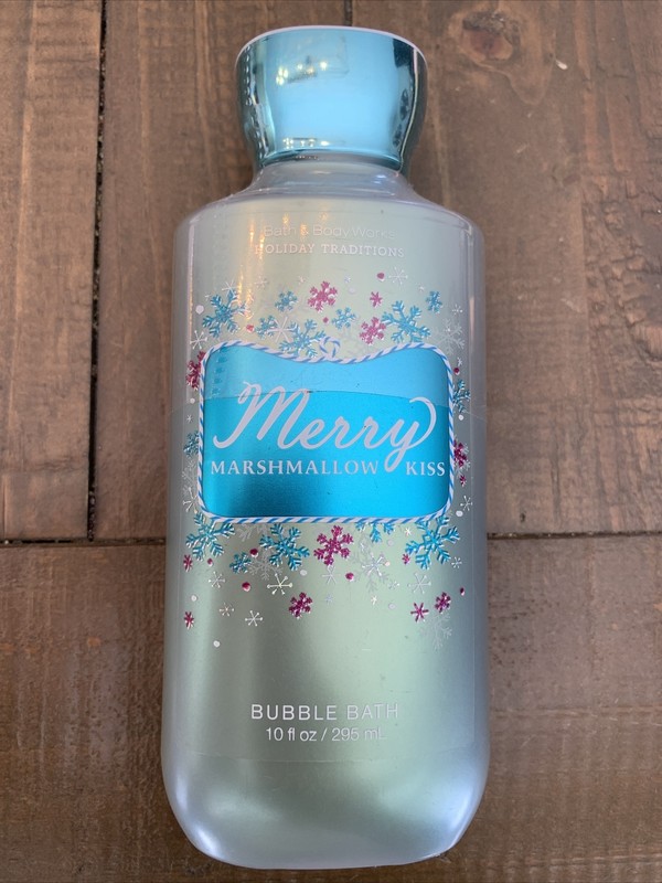 B&BW Merry Marshmallow Kiss Bubble Bath 10oz Holiday Tradtns Rare, FREE SHIPPING