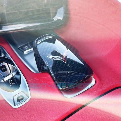 C8 Corvette Carbon Fiber Mode Selector Cover Interior Console Cover 20 22 eBay