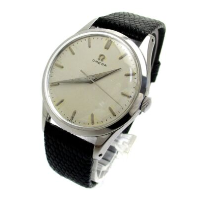 Omega Vintage Cal.283 Silver Round Manual Winding Mens Watch Omega Vintage Cal.283 Silver Round Manual Winding Mens Watch