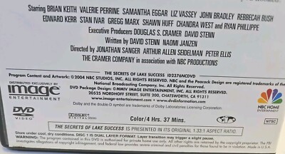 The Secrets of Lake Success (DVD, 2004, 2-Disc Set) Ryan Phillippe