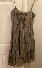 Gap Ladies Taupe Gray Strappy Cotton Summer Sundress Sz S 2- 4