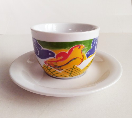 V. SPERANTZAS VINTAGE GRIECHISCHE KAFFEETASSE & UNTERTASSE MUG - Bild 2 von 5