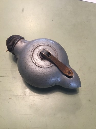 Vintage Evans Chalk Line And Plumb Bob Made In The USA 