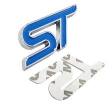 Stemma Fregio Logo Emblema per FORD FOCUS FIESTA ST Mondeo Kuga Puma ST Line Blu