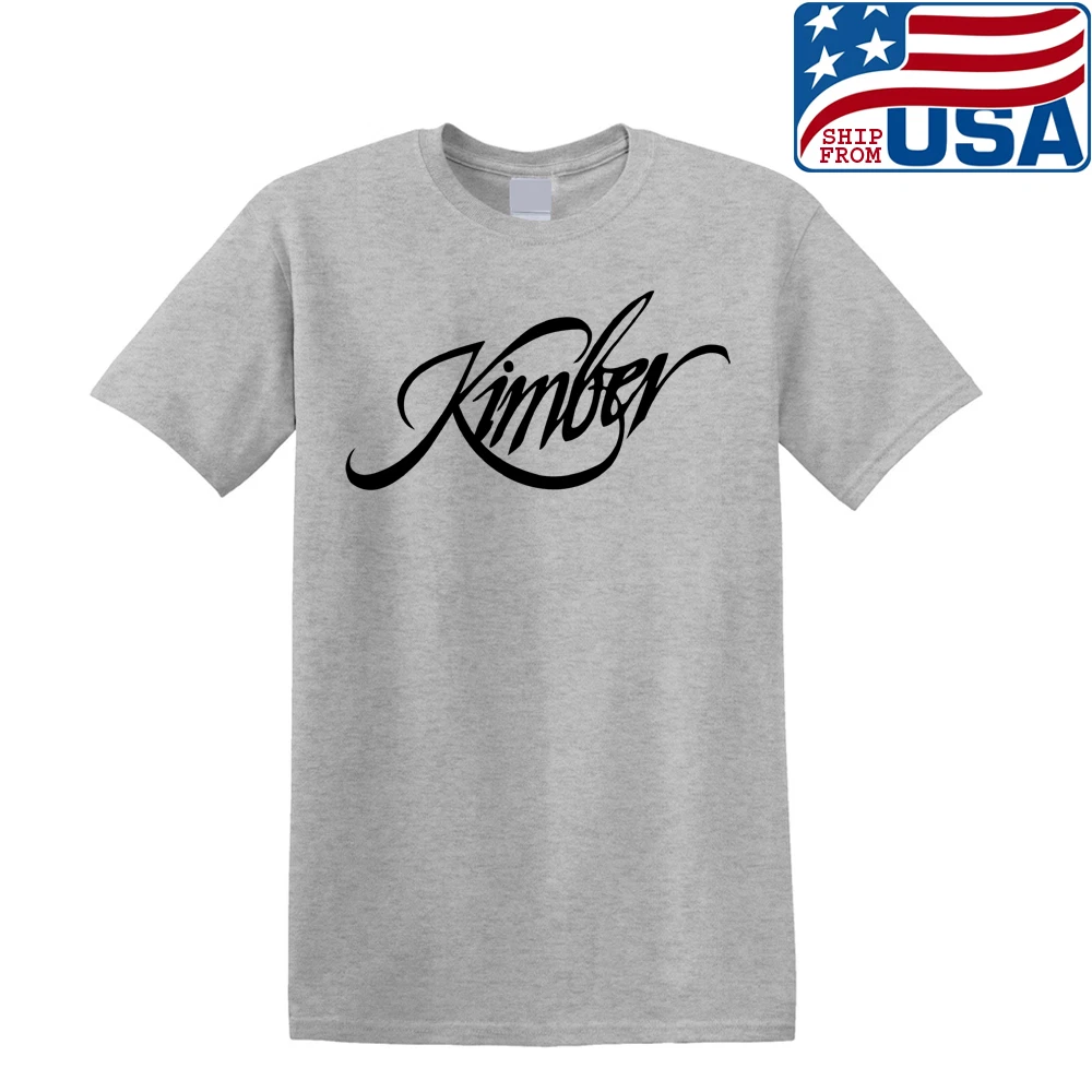 Kimber Guns Firearms Men's Grey Size S to 5XL