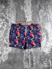 New Eddie Bauer x Christopher Bevans Shorts 2XL Mens Blue Mesh Lined Swim Trunks