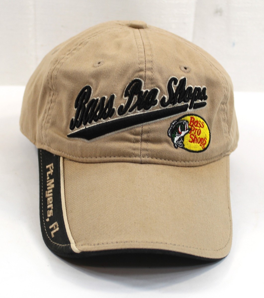 Bass Pro, Gone Fishing Baseball Cap Tan Canvas, Meyers, FL