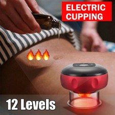 Electric Cupping Therapy Machine Cellulite Massager 12 Level Heating  Suction