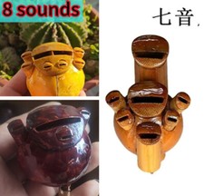 Pigeon Training Whistle Bamboo Flute gourd-shaped 3 4 5 6 7 8 Sounds