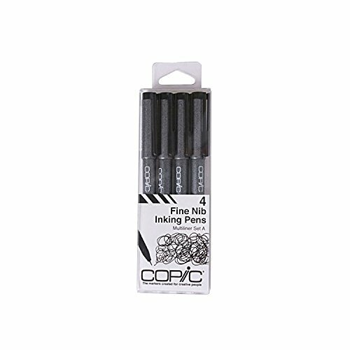 Copic Markers Multiliner Fine Pigment Based Ink 4-Piece Set JAPAN IMPORT