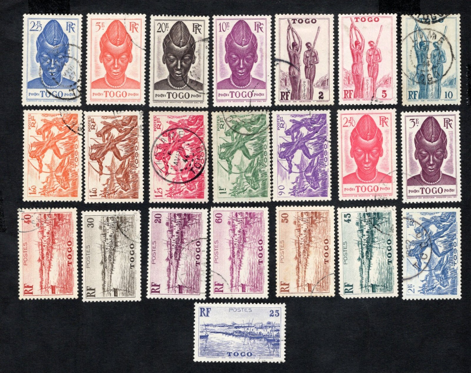 Togo 1991 stamps Mi#130,133,134,136-142,144-155 START8%ONLY used CV=31$