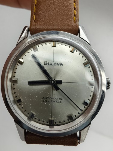 Vintage watch Bulova stainless steel automatic 23jewels working!