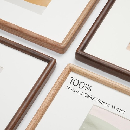Elegant 12x16 Solid Walnut Framed Set - Vertical and Horizontal Display Options - Picture 5 of 10