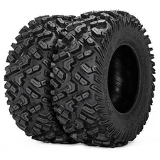 2 Rear 25x10-12 ATV Tires 6Ply 25x10x12 UTV Tires 25 10 12 All Terrain Mud Tyres