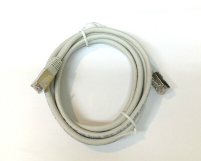(2) 7 Ft. Computer Ethernet Internet Network Connection Cat-5 Patch Cord 8 Pin