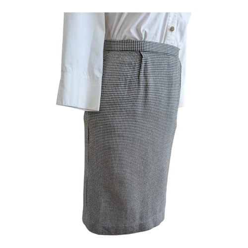 Vtg XS/Sm Pendleton Petite Black White Houndstooth Pencil Skirt Silk Blend Work - Picture 10 of 23