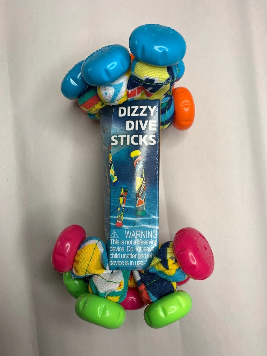 Play Day Dizzy Dive Sticks 8 Pieces Ages 6 Fun Pool Toys Blue