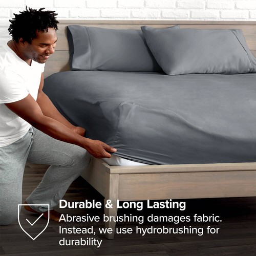 25CM / 40CM EXTRA DEEP Fitted Sheet Single Double Super King Bed Size OR Pillows - Picture 17 of 132