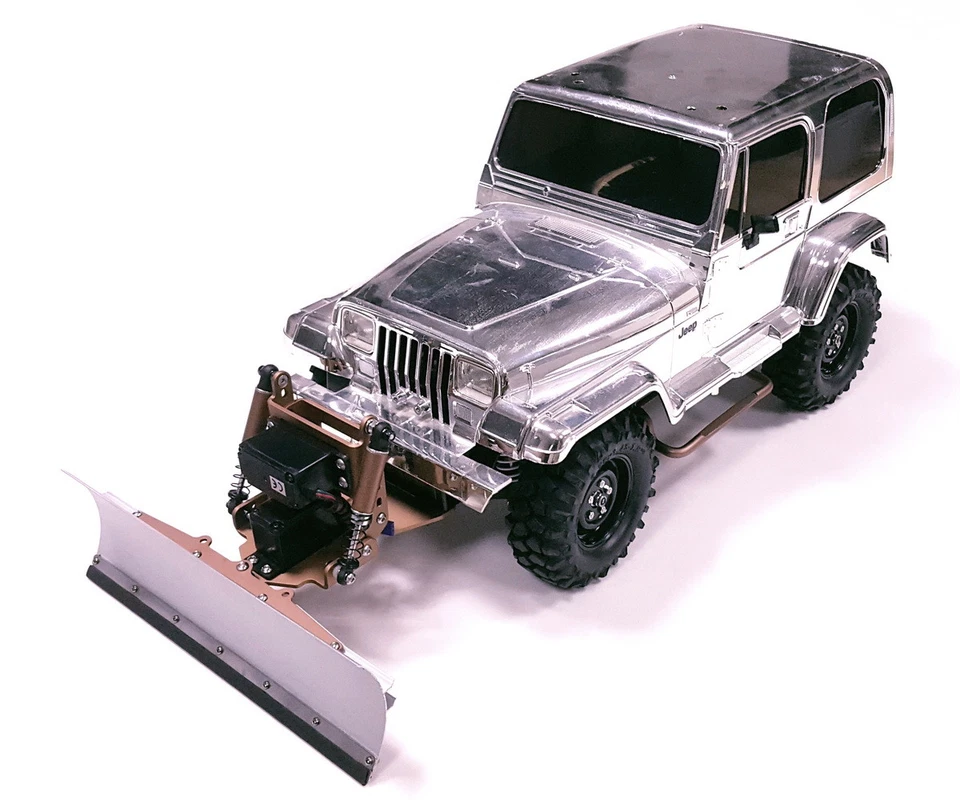 Aluminum rc Snow Plow set for TAMIYA CC-01 pajero Jeep Wrangler ISUZU MU - Image 4 of 4