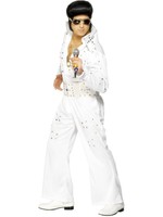 Smiffy's Elvis Costume White Jewelled - Medium Smiffy's Elvis Costume White Jewelled - Medium