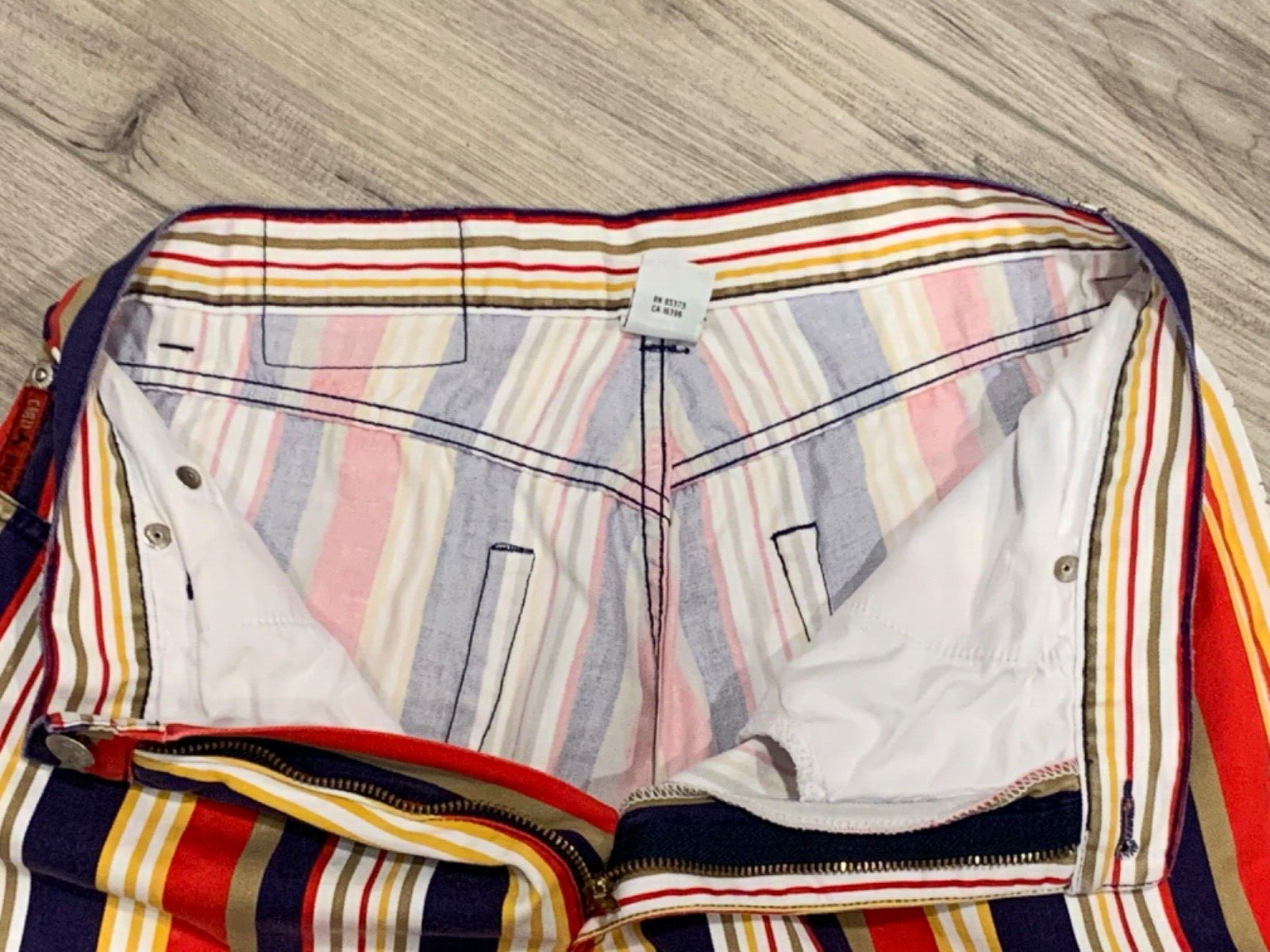 Crazy Horse Legend Pants Vertical Stripes Multi Color… Gem