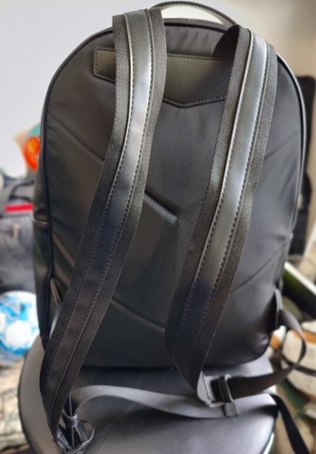 AUTHENTIC EMPORIO ARMANI Tl leather/Nylon backpack Brand New retail over $549 - Picture 3 of 5