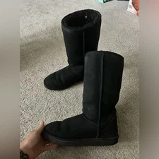 TALL BLACK UGGS women’s size 8