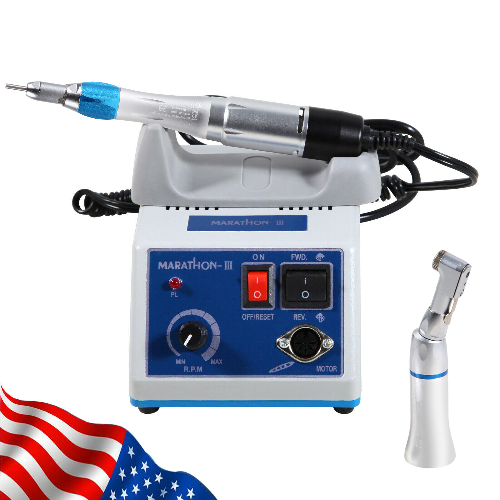 Dental Lab Marathon Electric Micromotor Polisher/Contra Angle/Straight Handpiece