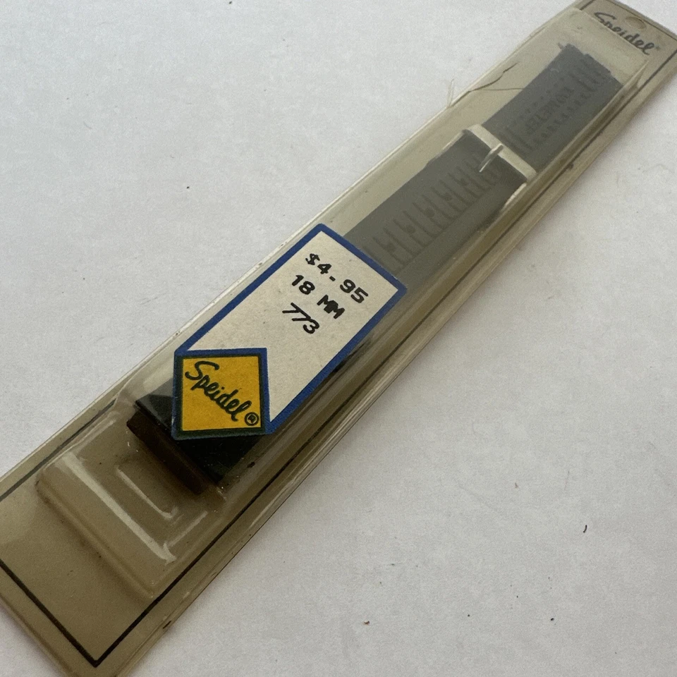 Correa de reloj Speidel impermeable 100 metros. Stock nuevo/antiguo vintage Foto 4 de 4