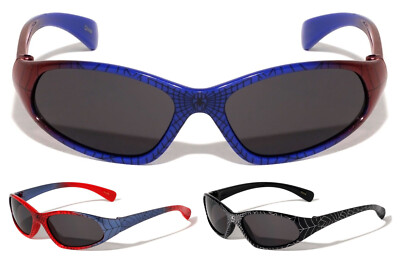 KIDS YOUTH BOYS SPORT WRAP AROUND SUPERHERO SPIDER WEB COMIC  display picture 2