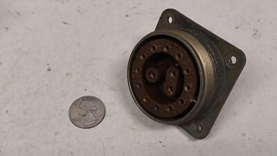 Nice APR-9 AN Chassic Connector & Insert / Old Vintage Radar Radio Tube Receiver