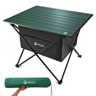 VILLEY Portable 19"Camping Side Table Ultralight Folding Beach Table W/Carrybag