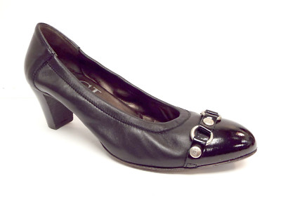 Escarpins AGL Attilio Giusti Leombruni Noir - Taille 37.5 EU (US 7.5), Italie, Occasion Excellente