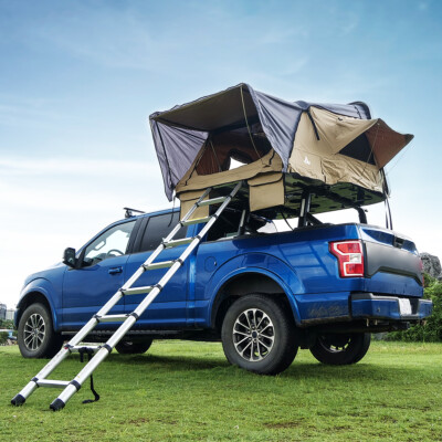 Fit 2-3 Person Outdoors Roof Top Tent Universal Pickup Camping Hiking Sleep&Play