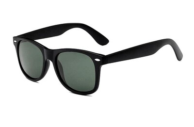 Gafas de Clásico Negro Rectángulo Lentes negros UV400 | eBay