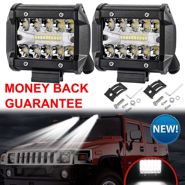 CREE LED Pod Work RV Light Bar Flood Spot Beam OffRoad Driving Fog