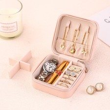 Travel Jewelry Organizer, Portable Storage Box for Earrings, Necklaces  Rings