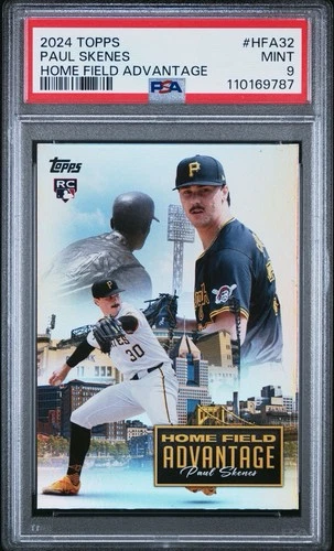 2024 Topps Update Home Field Advantage PAUL SKENES Rookie PSA 9 Pirates Case Hit