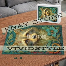 Forest raccoon playful spirit woodland animal 1000pc jigsaw puzzle 19.7X29.5 in