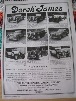 DEREK JAMES BENTLEY ALVIS ROLLS ROYCE TALBOT DARRCQ JAGUAR WERBEDATEI 18